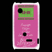 Coque Sony Xperia Typo Plaquage Bonus offensif-défensif Rose