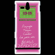 Coque Sony Xperia U Plaquage Bonus offensif-défensif Rose