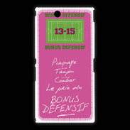 Coque Sony Xpéria Z Ultra Plaquage Bonus offensif-défensif Rose