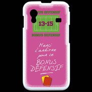 Coque Samsung ACE S5830 Merci l'arbitre Bonus offensif-défensif Rose
