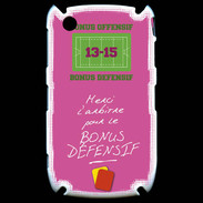 Coque Blackberry 8520 Merci l'arbitre Bonus offensif-défensif Rose