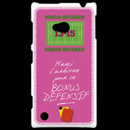 Coque Nokia Lumia 720 Merci l'arbitre Bonus offensif-défensif Rose