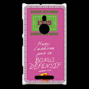 Coque Nokia Lumia 925 Merci l'arbitre Bonus offensif-défensif Rose
