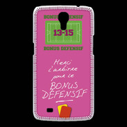 Coque Samsung Galaxy Mega Merci l'arbitre Bonus offensif-défensif Rose