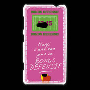 Coque Nokia Lumia 625 Merci l'arbitre Bonus offensif-défensif Rose