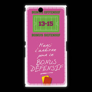 Coque Sony Xpéria Z Ultra Merci l'arbitre Bonus offensif-défensif Rose