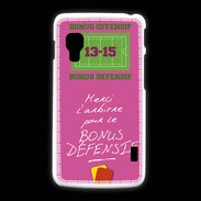 Coque LG L5 2 Merci l'arbitre Bonus offensif-défensif Rose