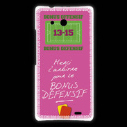 Coque Huawei Ascend Mate Merci l'arbitre Bonus offensif-défensif Rose