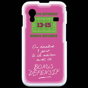 Coque Samsung ACE S5830 1 point bonus offensif-défensif Rose