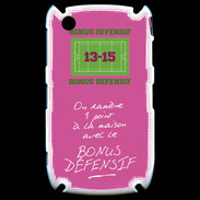 Coque Blackberry 8520 1 point bonus offensif-défensif Rose
