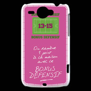 Coque HTC Wildfire G8 1 point bonus offensif-défensif Rose