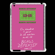 Coque iPad 2/3 1 point bonus offensif-défensif Rose