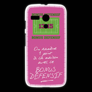 Coque Motorola G 1 point bonus offensif-défensif Rose