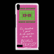Coque Huawei Ascend P6 1 point bonus offensif-défensif Rose