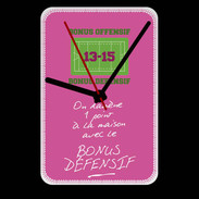 Grande pendule murale 1 point bonus offensif-défensif Rose