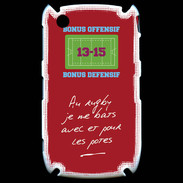 Coque Blackberry 8520 Les potes Bonus offensif-défensif Rouge