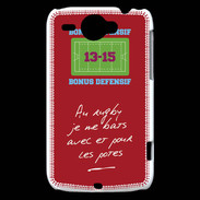 Coque HTC Wildfire G8 Les potes Bonus offensif-défensif Rouge