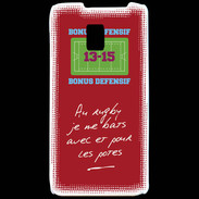Coque LG P990 Les potes Bonus offensif-défensif Rouge