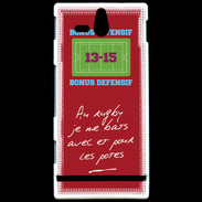 Coque Sony Xperia U Les potes Bonus offensif-défensif Rouge
