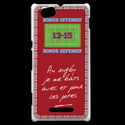 Coque Sony Xperia M Les potes Bonus offensif-défensif Rouge