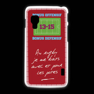 Coque LG L5 2 Les potes Bonus offensif-défensif Rouge