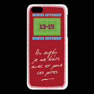 Coque iPhone 5C Les potes Bonus offensif-défensif Rouge