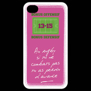 Coque iPhone 4 / iPhone 4S Le combat Bonus offensif-défensif Rose