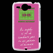 Coque HTC Wildfire G8 Le combat Bonus offensif-défensif Rose