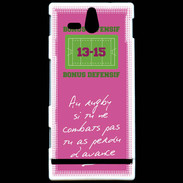 Coque Sony Xperia U Le combat Bonus offensif-défensif Rose