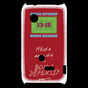 Coque Sony Xperia Typo Mêlée relevée Bonus offensif-défensif Rouge