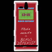 Coque Sony Xperia U Mêlée relevée Bonus offensif-défensif Rouge