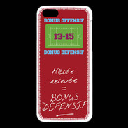 Coque iPhone 5C Mêlée relevée Bonus offensif-défensif Rouge
