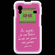 Coque Samsung ACE S5830 Les potes Bonus offensif-défensif Rose