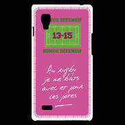 Coque LG Optimus L9 Les potes Bonus offensif-défensif Rose