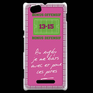 Coque Sony Xperia M Les potes Bonus offensif-défensif Rose