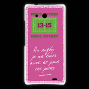 Coque Huawei Ascend Mate Les potes Bonus offensif-défensif Rose