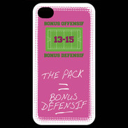 Coque iPhone 4 / iPhone 4S The pack Bonus offensif-défensif Rose