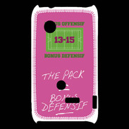 Coque Sony Xperia Typo The pack Bonus offensif-défensif Rose