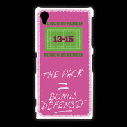 Coque Sony Xpéria Z1 The pack Bonus offensif-défensif Rose
