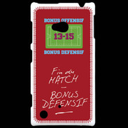Coque Nokia Lumia 720 Fin de match Bonus offensif-défensif Rouge