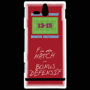 Coque Sony Xperia U Fin de match Bonus offensif-défensif Rouge