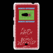 Coque Nokia Lumia 625 Fin de match Bonus offensif-défensif Rouge
