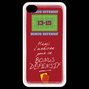 Coque iPhone 4 / iPhone 4S Merci l'arbitre Bonus offensif-défensif Rouge