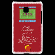 Coque LG Optimus L3 II Merci l'arbitre Bonus offensif-défensif Rouge