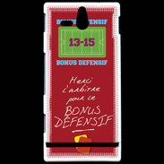Coque Sony Xperia U Merci l'arbitre Bonus offensif-défensif Rouge