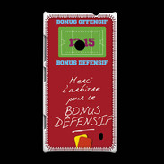Coque Nokia Lumia 520 Merci l'arbitre Bonus offensif-défensif Rouge