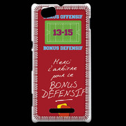 Coque Sony Xperia M Merci l'arbitre Bonus offensif-défensif Rouge