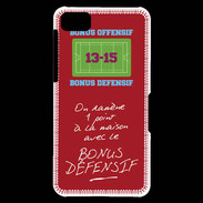 Coque Blackberry Z10 1 point bonus offensif-défensif Rouge