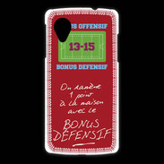 Coque LG Nexus 5 1 point bonus offensif-défensif Rouge