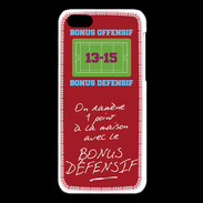 Coque iPhone 5C 1 point bonus offensif-défensif Rouge